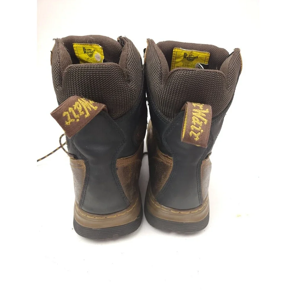 Dr. Martens Brown Industrial Comp Safety Toe Boots DM360 Men's US Sz 10